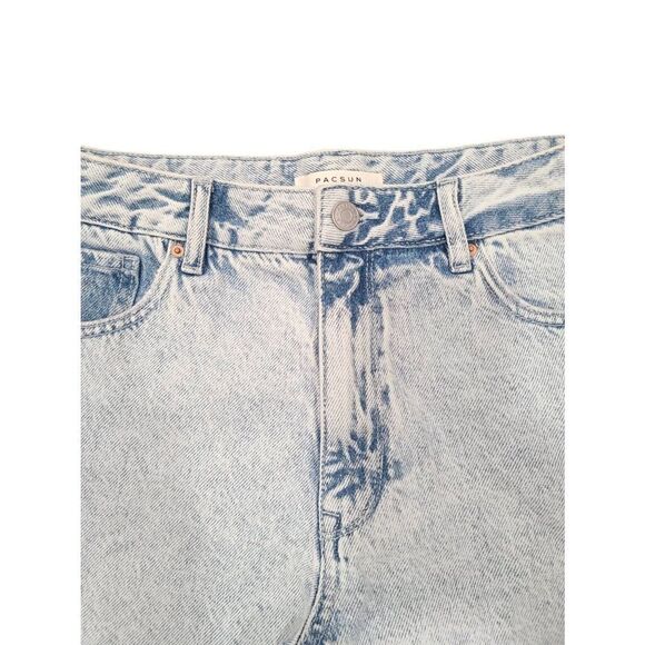 Pacsun Cut-Off Shorts Womens 27 Blue Denim High Rise Festival Western Outdoor - Picture 3 of 7